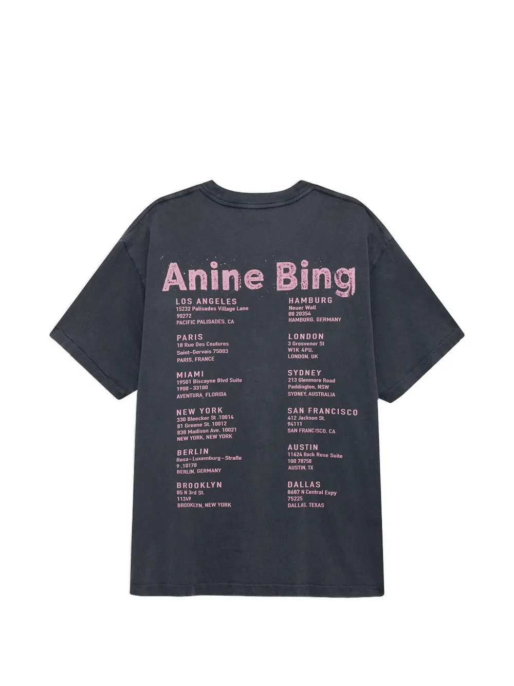 ANINE BING Cade Smiley T-shirt Grijs