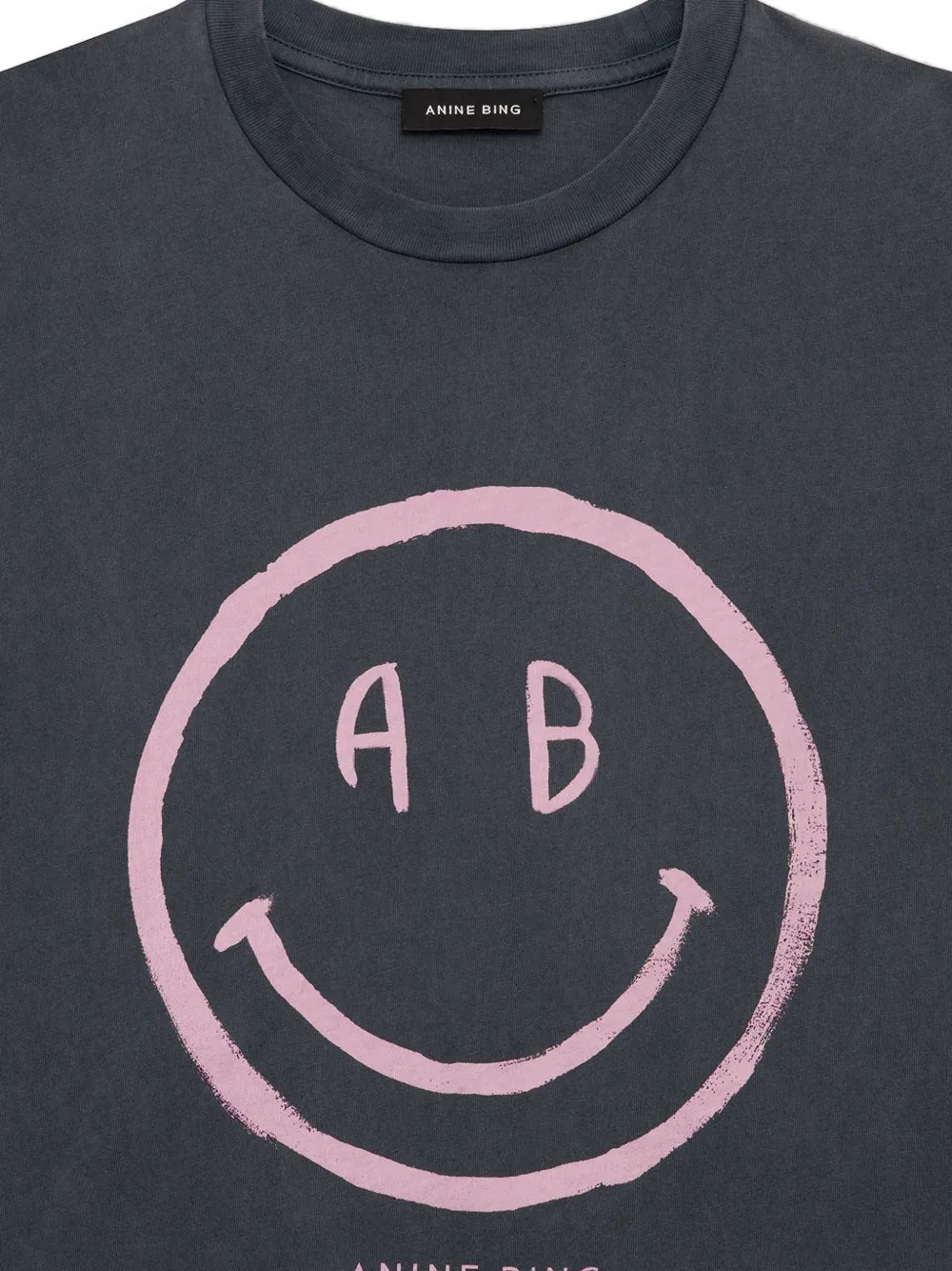 ANINE BING Cade Smiley T-shirt Grijs