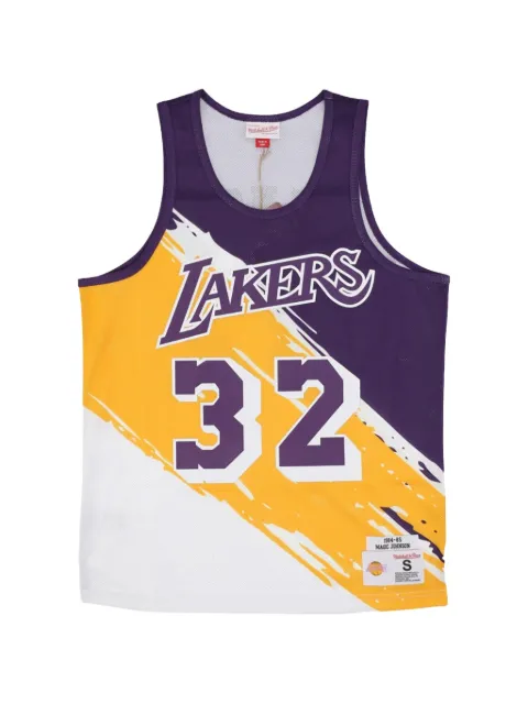 Mitchell & Ness Lakers Magic Johnson paint brush tank top