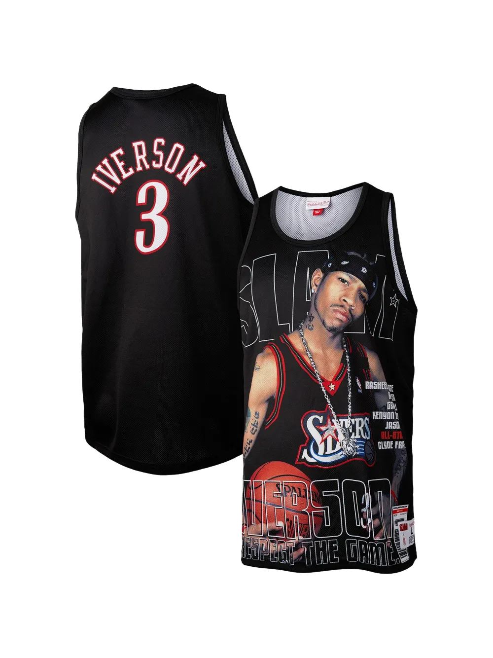 Mitchell & Ness 76ERS Allen Iverson tanktop Zwart