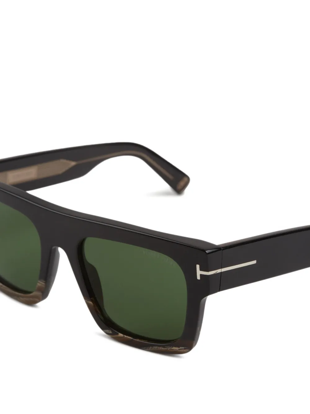 TOM FORD Eyewear Zonnebril met vierkant montuur Zwart