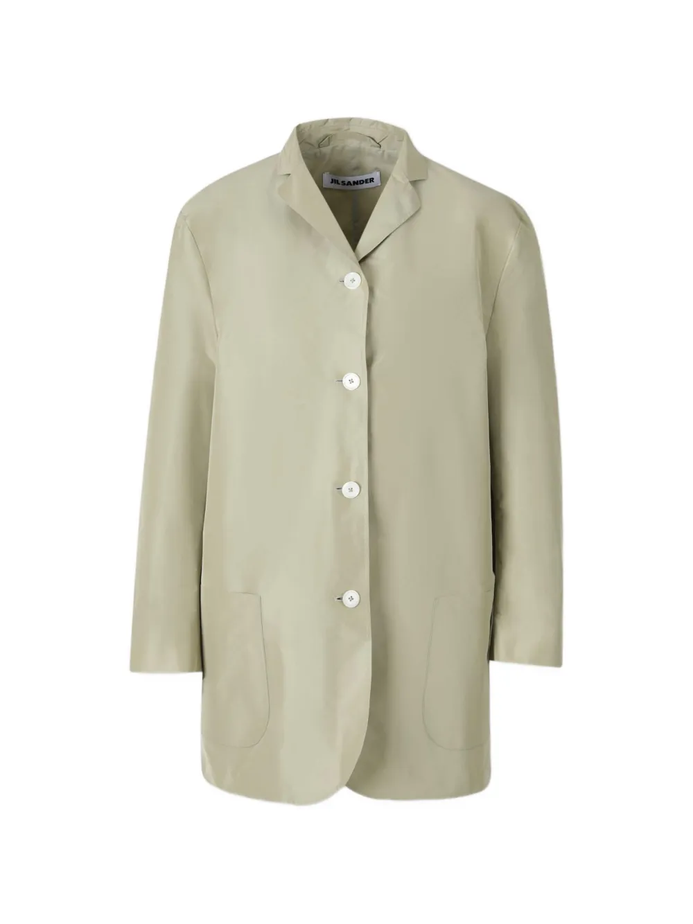 Jil Sander button-fastening patch-pocket jacket - Green