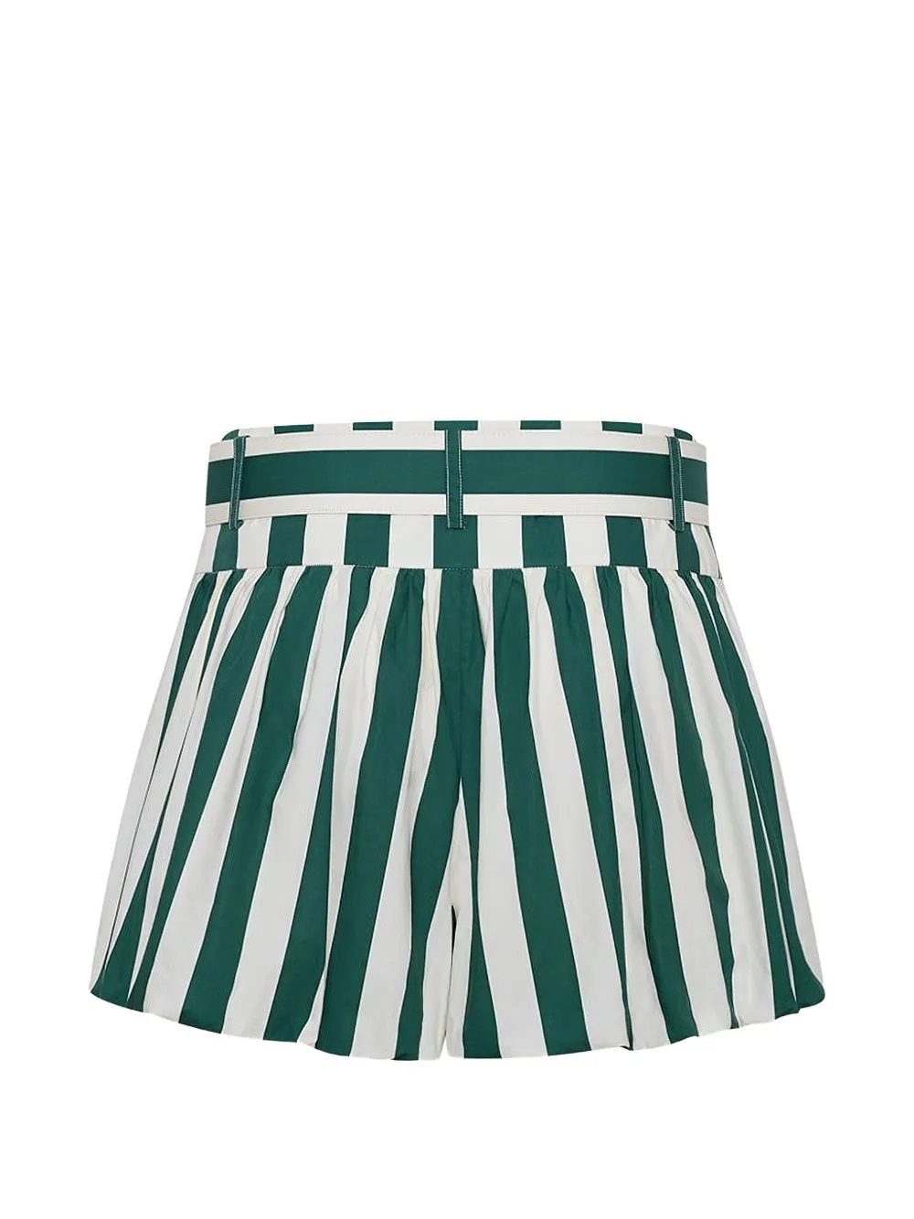Cara Ray gestreepte shorts met ceintuur Groen