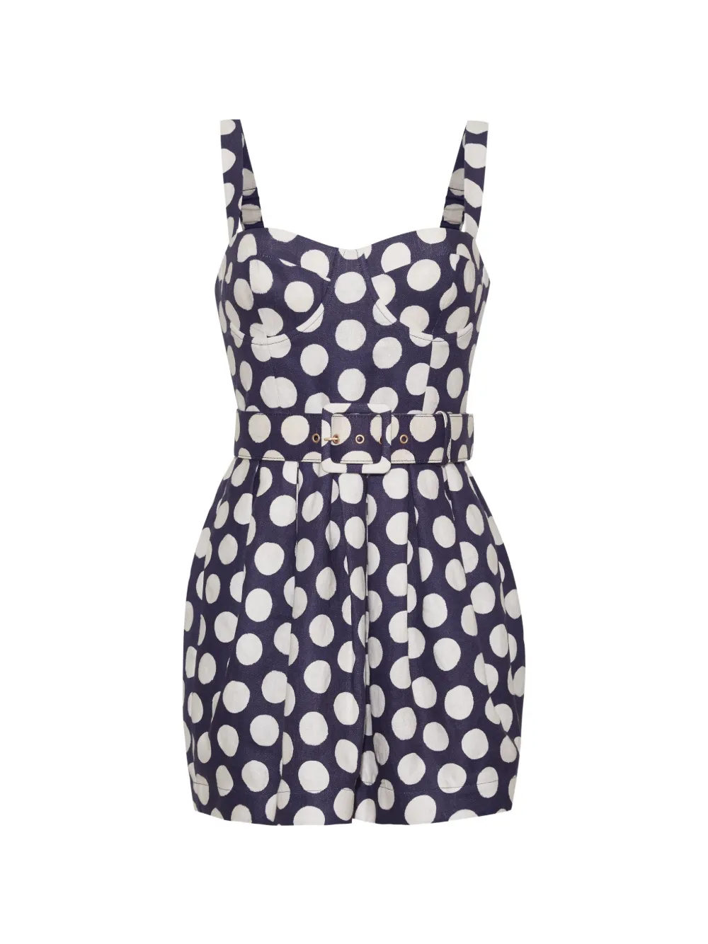 Cara Cara Etna polka-dot mini dress - Blu