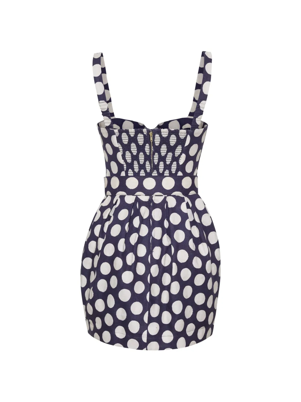 Cara Etna mini-jurk met stippen Blauw