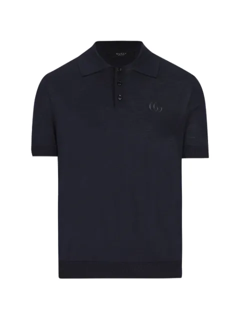 Gucci Double G embroidered polo shirt