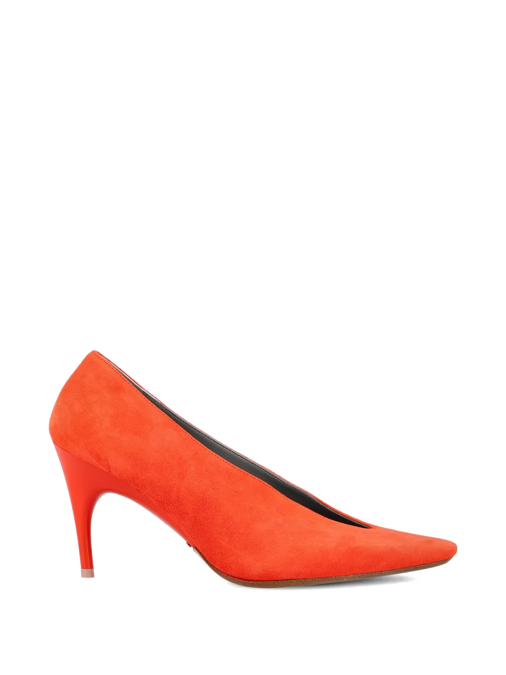 Balenciaga Duchesse asymmetrical-toe pumps Rood