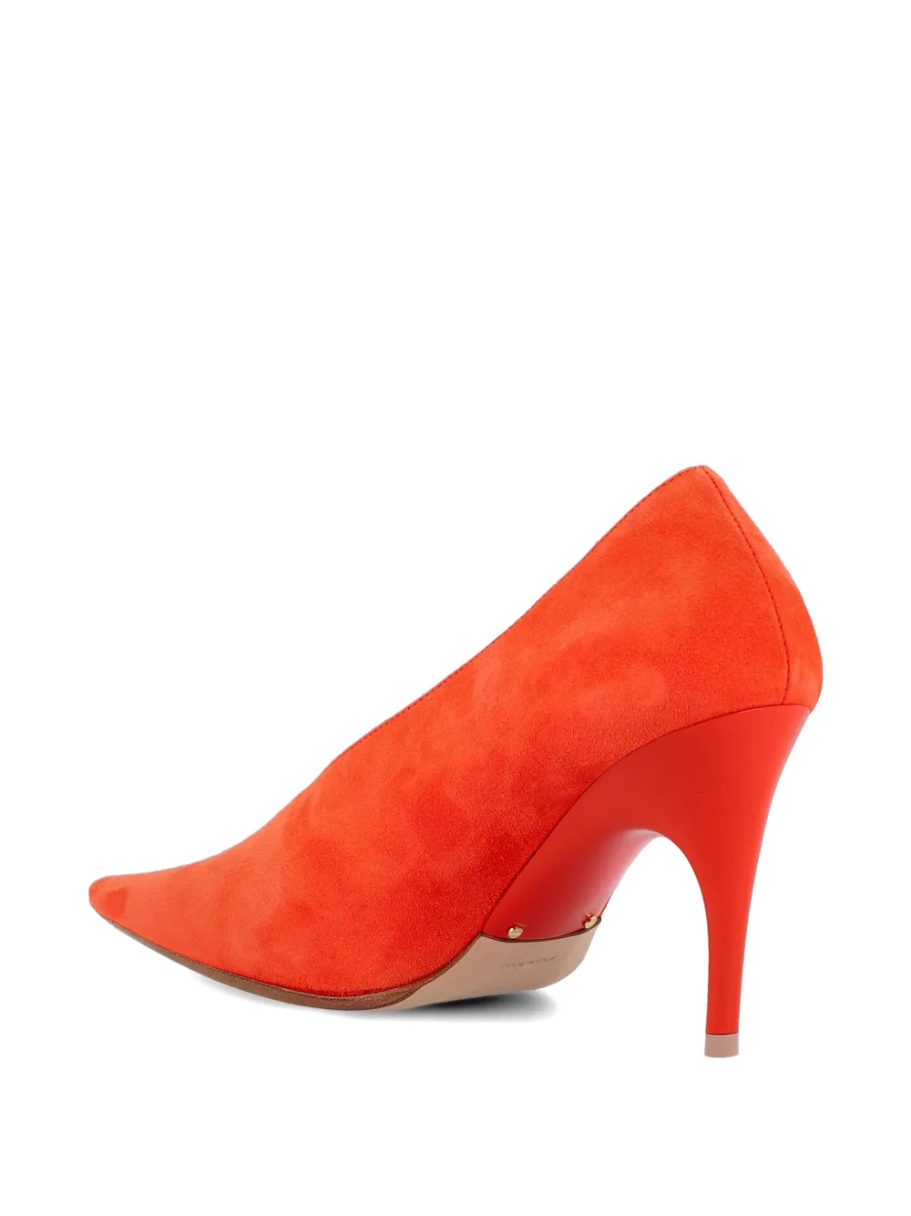 Balenciaga Duchesse asymmetrical-toe pumps Rood