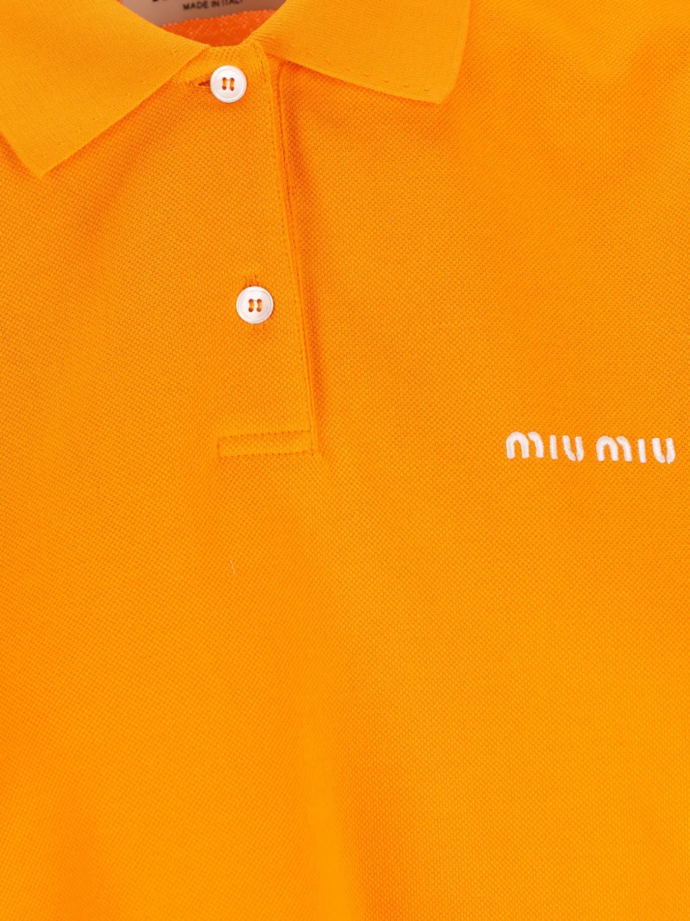 Miu Poloshirt met geborduurd logo Oranje