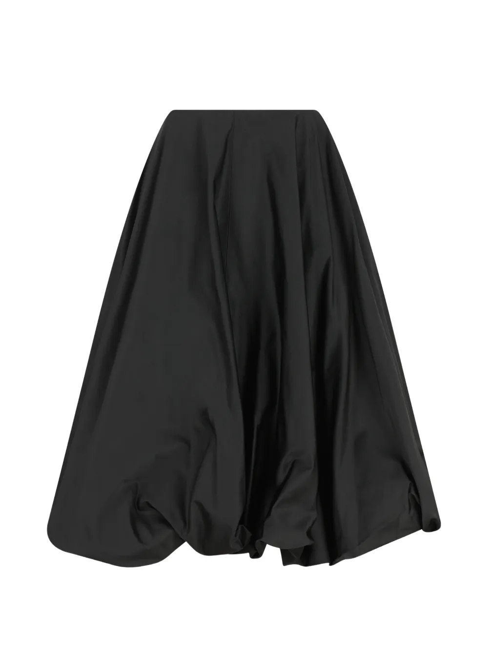 Balenciaga bubble-hem midi skirt - Nero