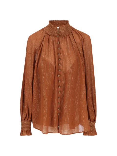ZIMMERMANN Aster striped buttoned shirt