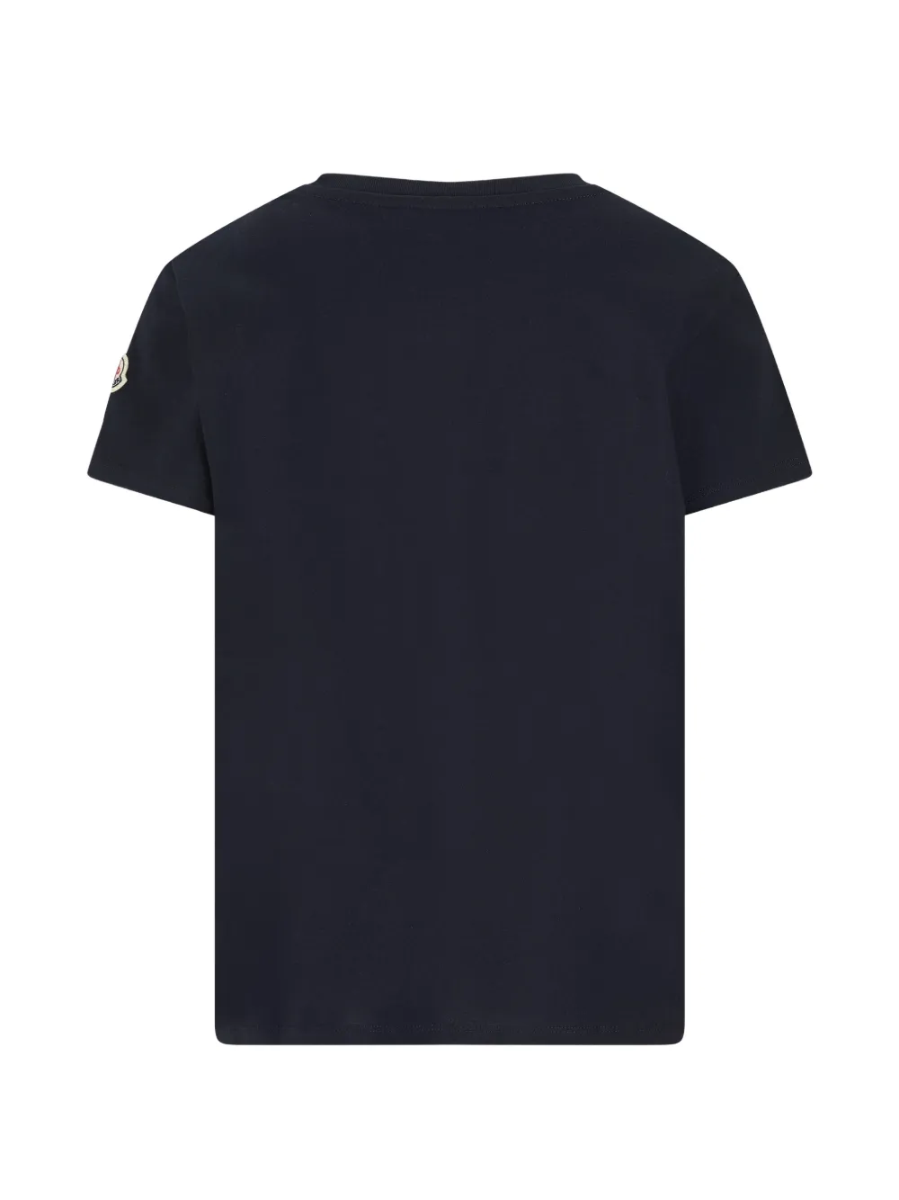 Moncler Enfant T-shirt met geborduurd logo Blauw