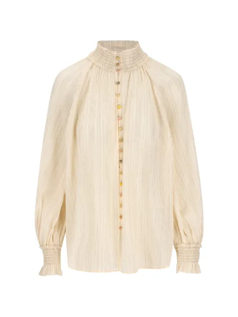 ZIMMERMANN Aster metallic-stripe shirt