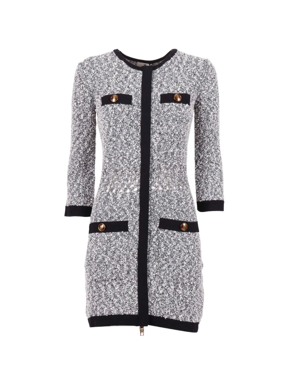 Elisabetta Franchi Abito bouclé - Grigio