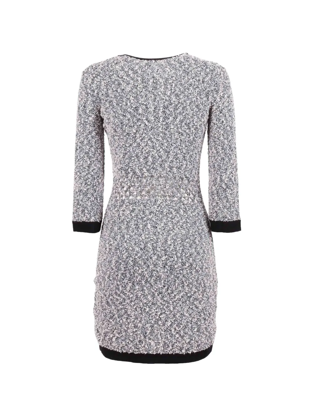 Elisabetta Franchi Bouclé opengebreide jurk Grijs