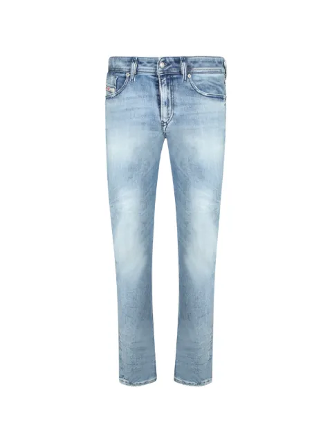 Diesel faded whiskered jeans