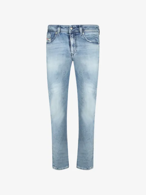 Diesel faded whiskered jeans