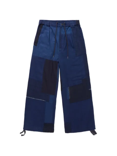 Blue Blue Japan Kasezome Sashiko patchwork trousers