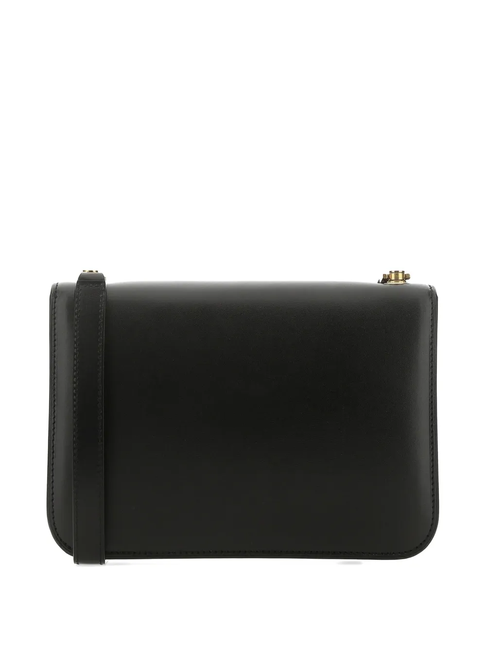 Saint Laurent Carré leren schoudertas Zwart