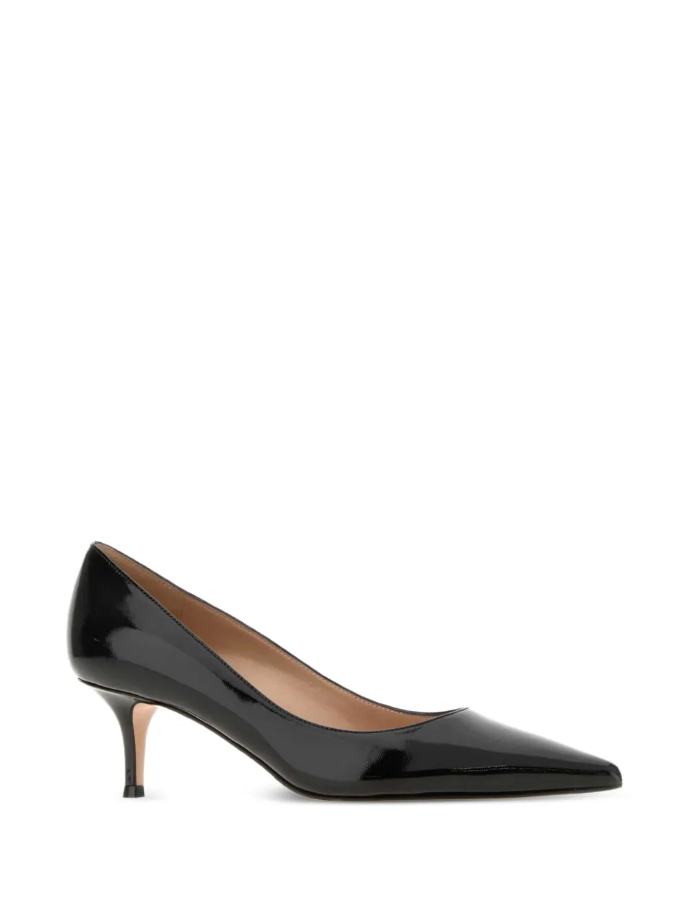 Gianvito Rossi pointed toe heeled pumps Zwart