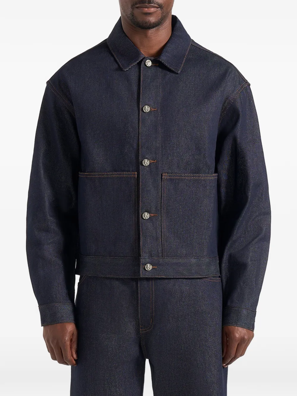 Manière De Voir Damie boxy-fit denim jacket - Blu