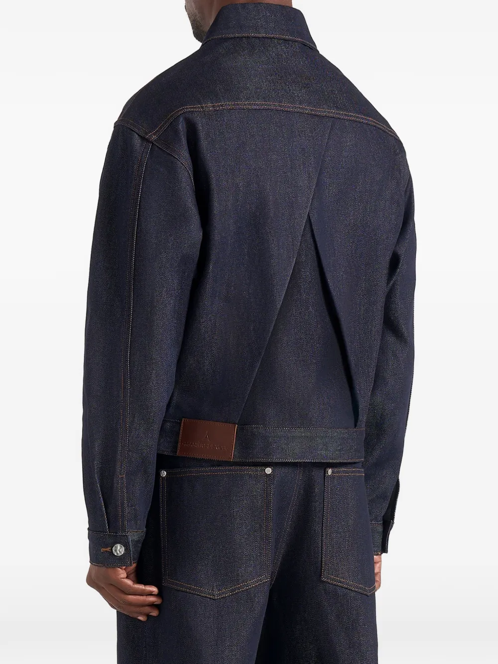 Manière De Voir Damie boxy-fit denim jack Blauw