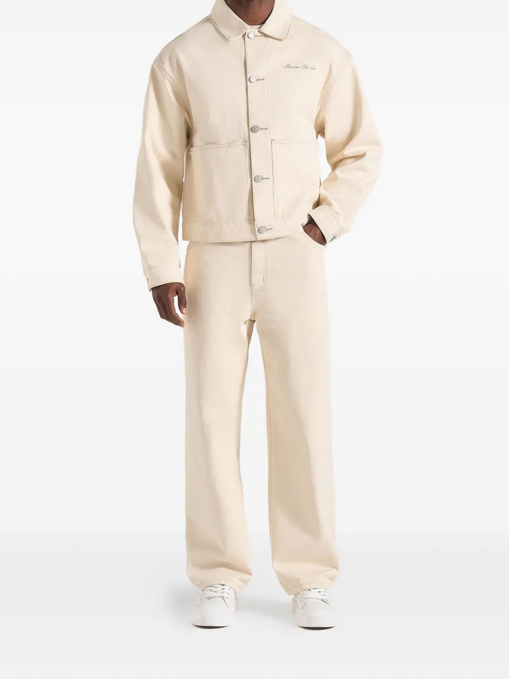 Manière De Voir DN002 relaxed-fit jeans Beige