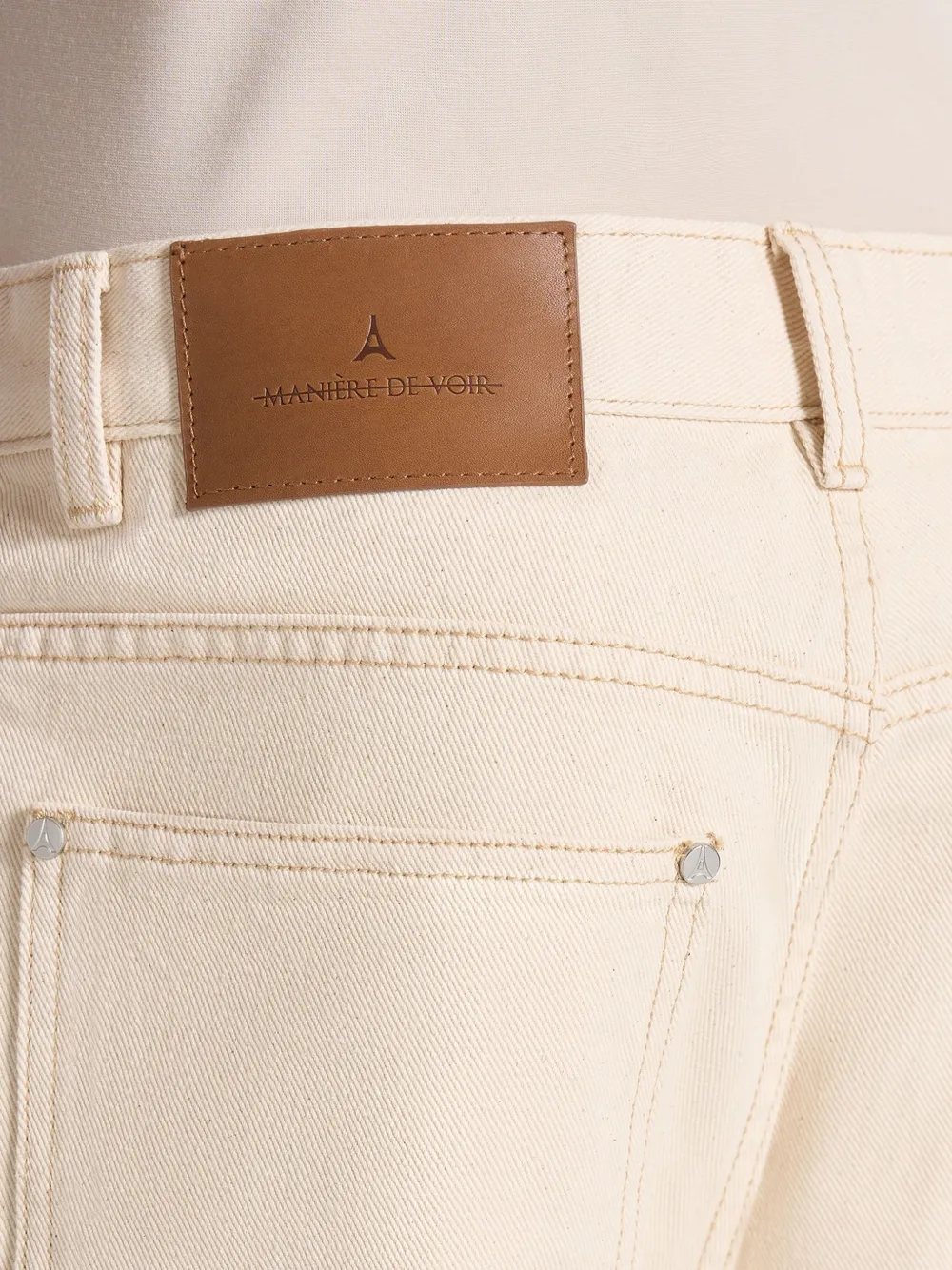 Manière De Voir DN002 relaxed-fit jeans Beige
