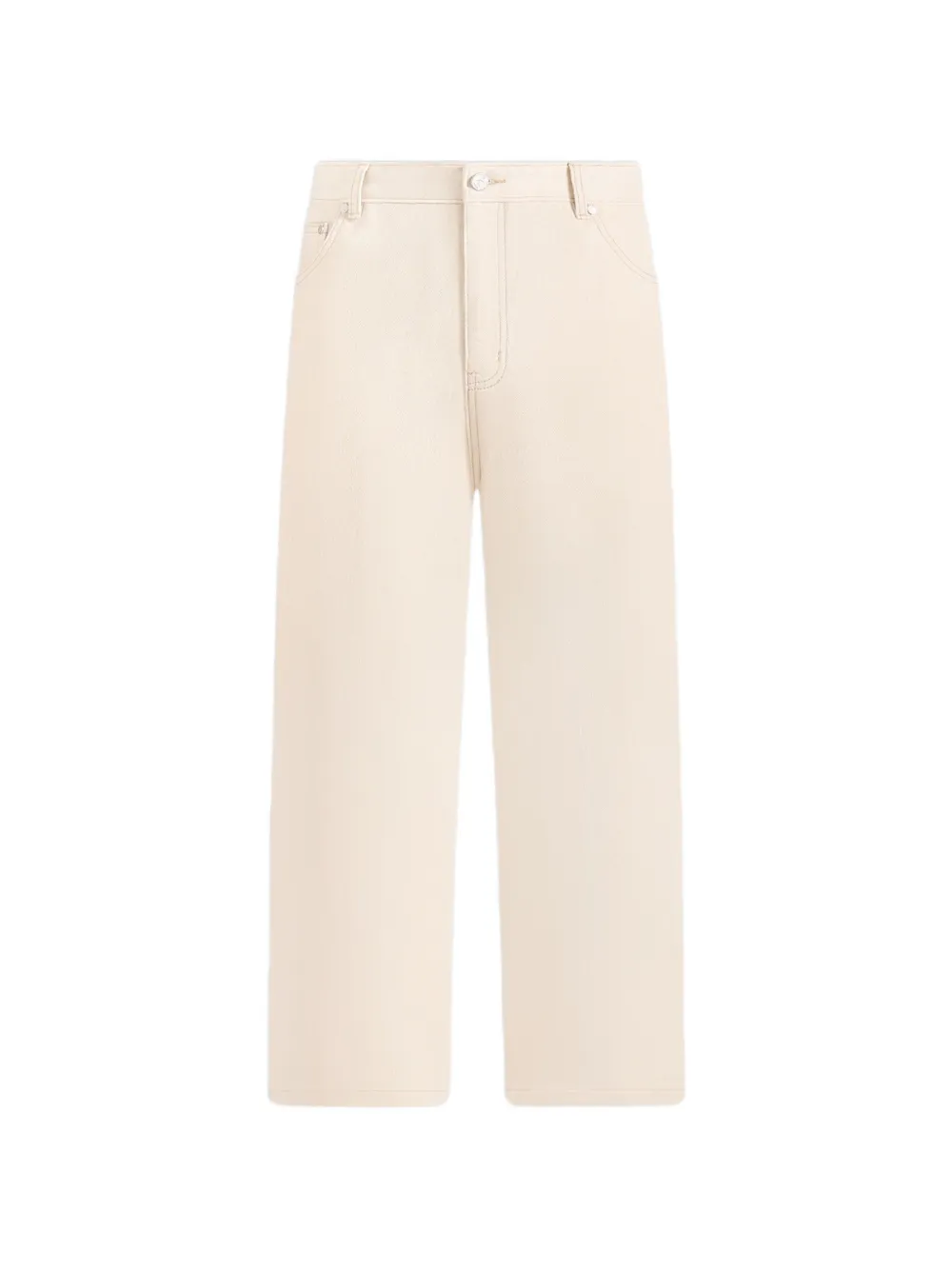 Manière De Voir DN002 in cream relaxed fit denim jeans
