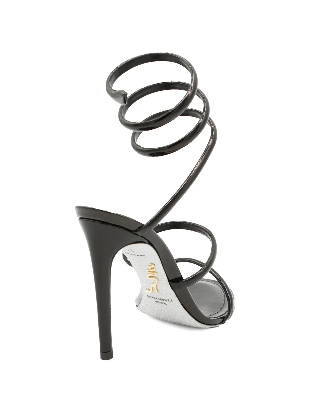 René Caovilla Cleo wraparound sandals Zwart