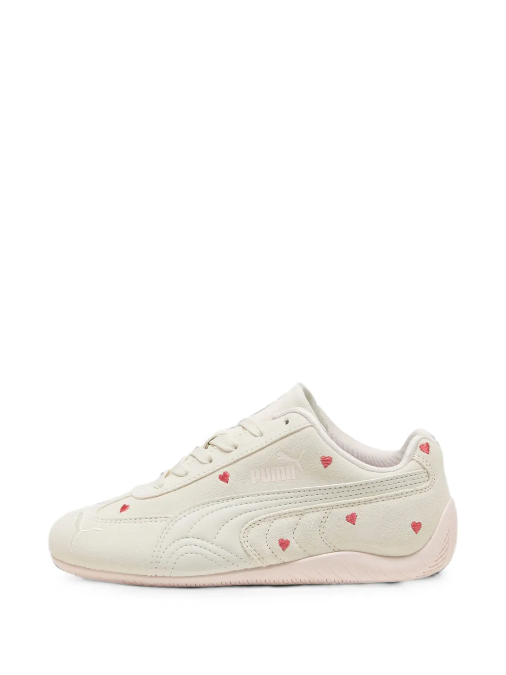 Puma Kids Speedcat Amor sneakers met geborduurd hart Beige