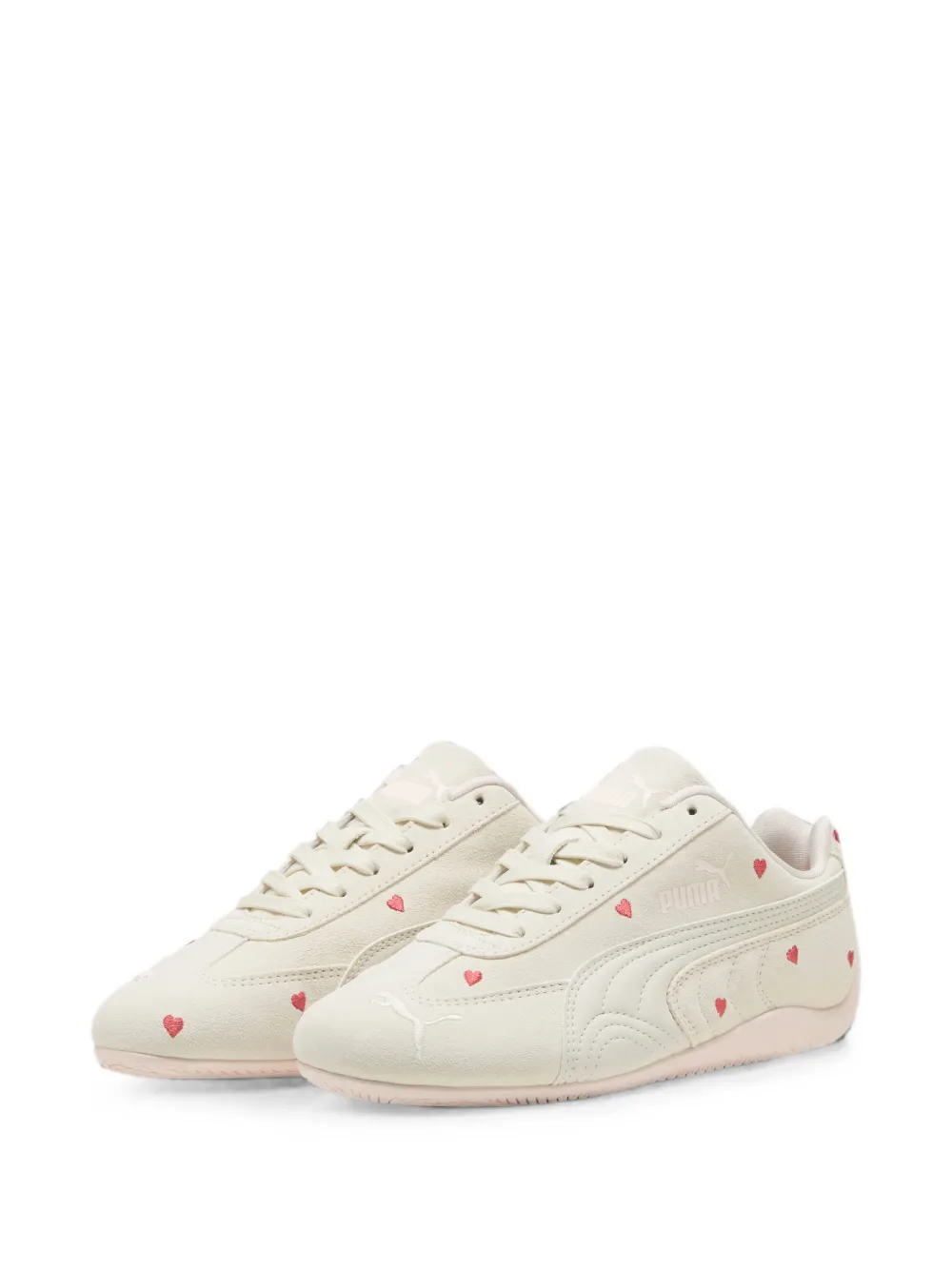 Puma Kids Speedcat Amor sneakers met geborduurd hart Beige
