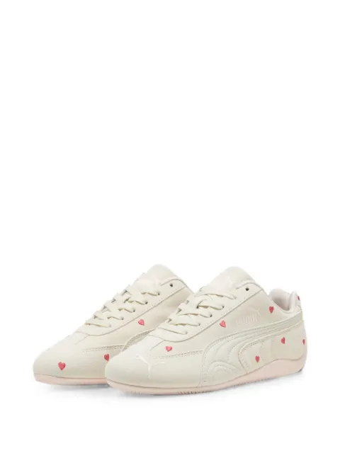 Puma Kids Speedcat Amor heart-embroidered sneakers