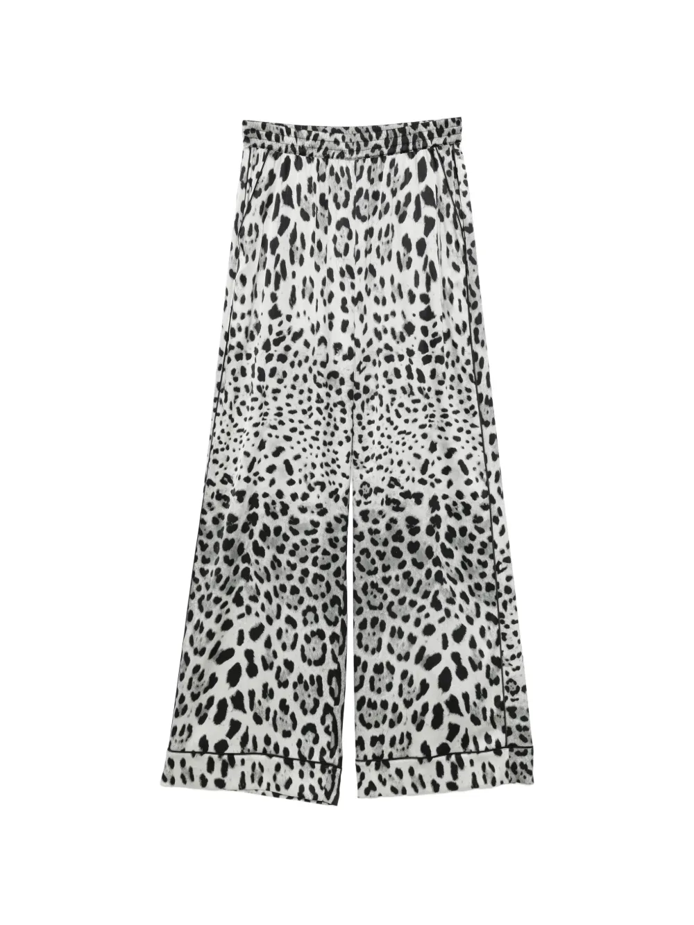 Dolce & Gabbana leopard-print palazzo pants - Nero