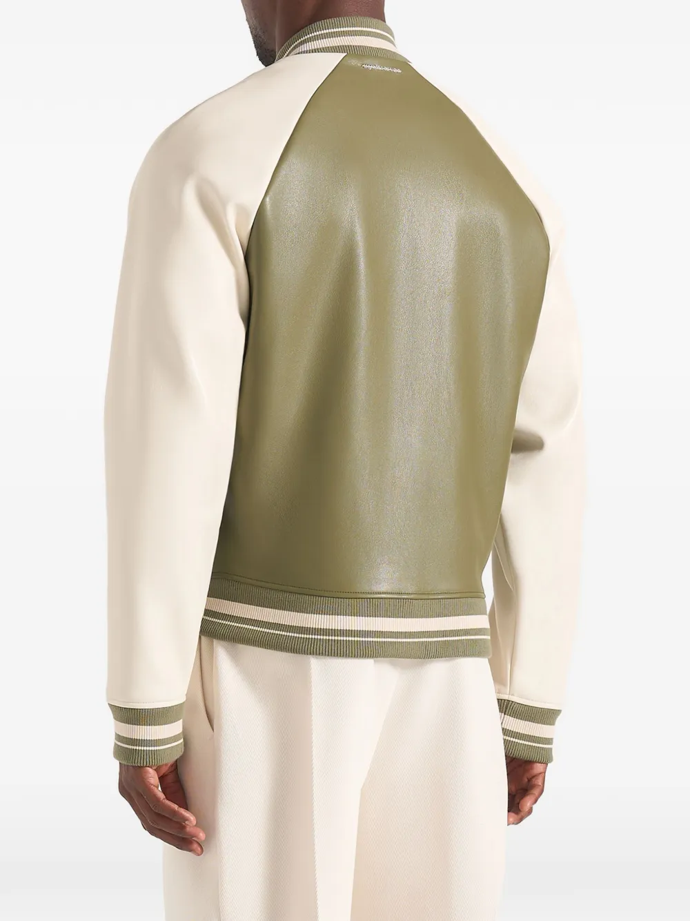 Manière De Voir Guy leren bomberjack met contrast Groen