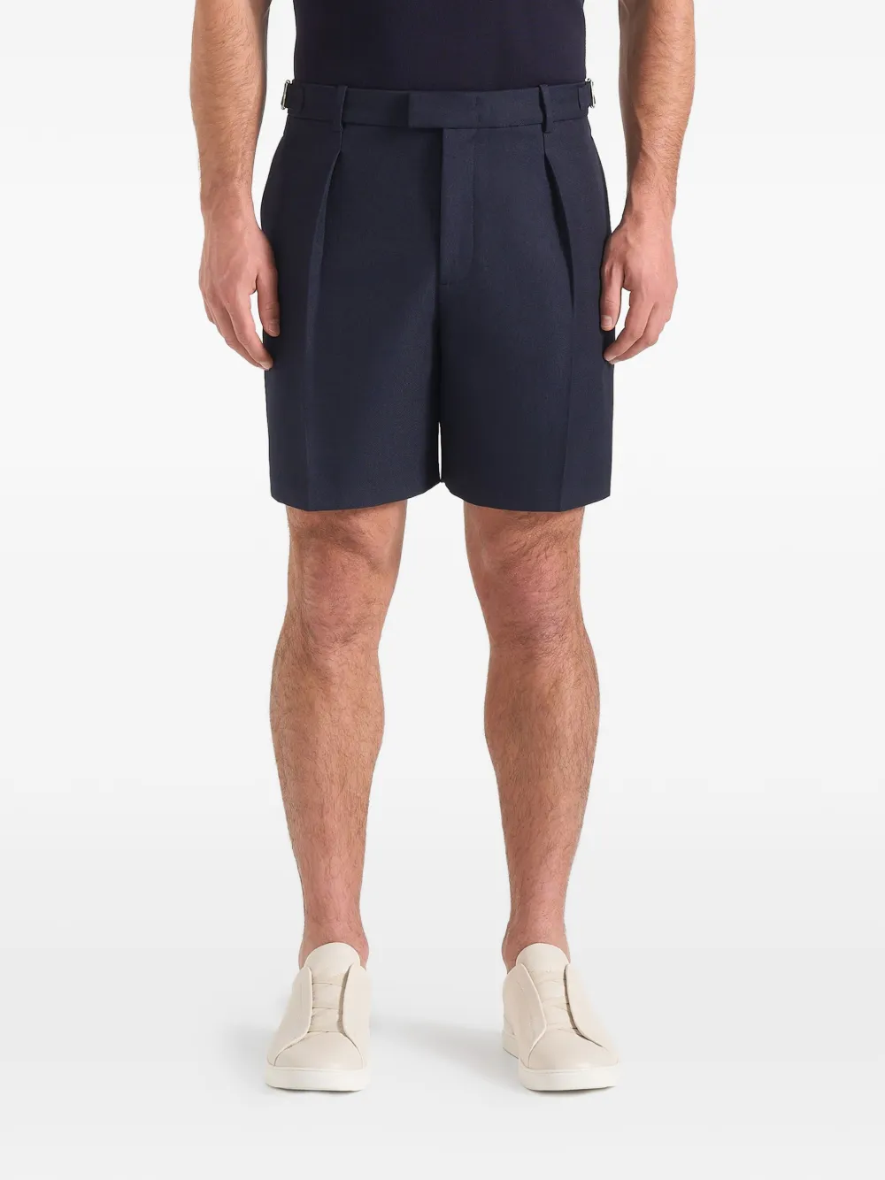 Manière De Voir Shorts Marin con pieghe - Blu