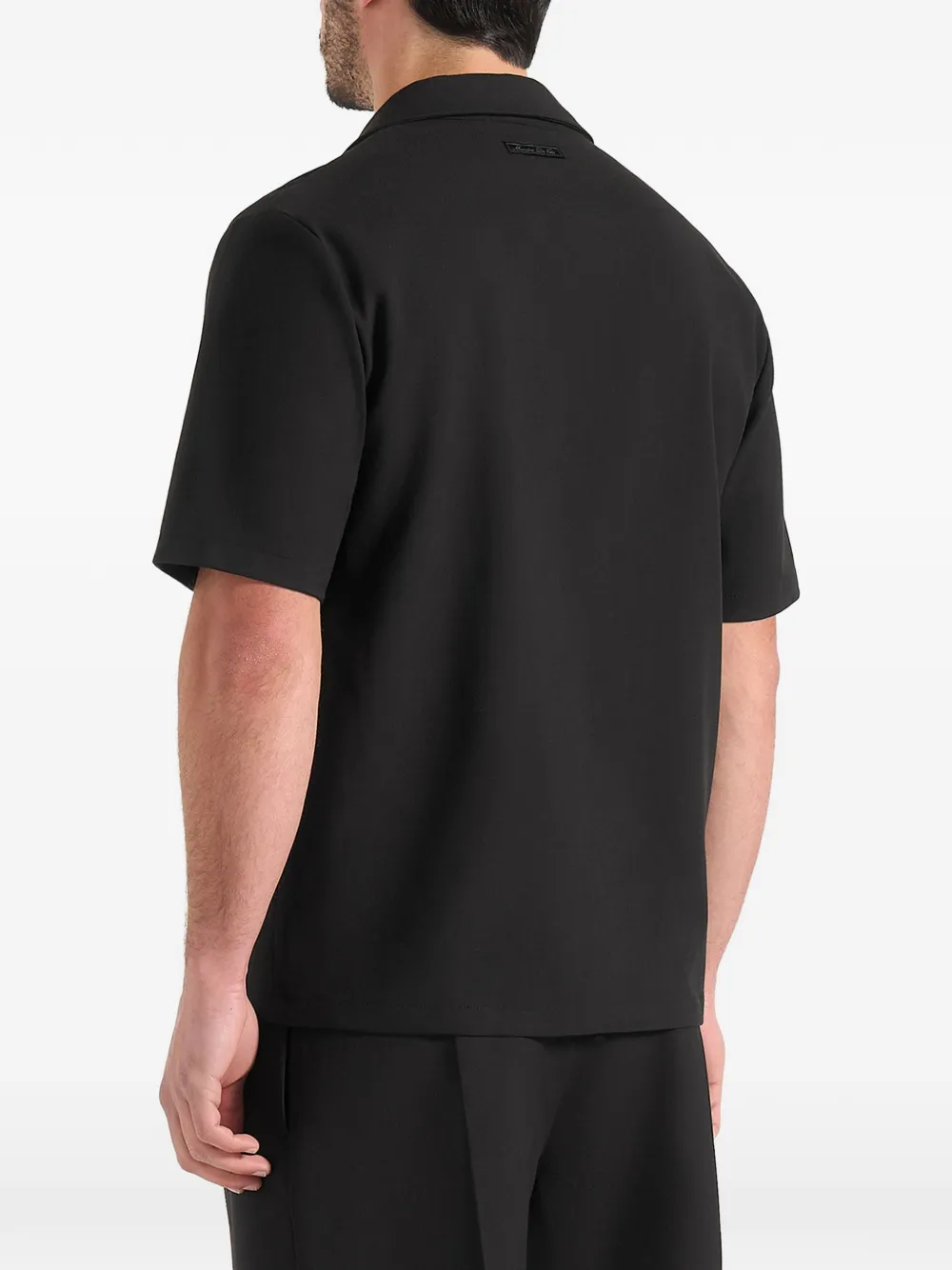 Manière De Voir Felix overhemd met gekreukt effect Zwart
