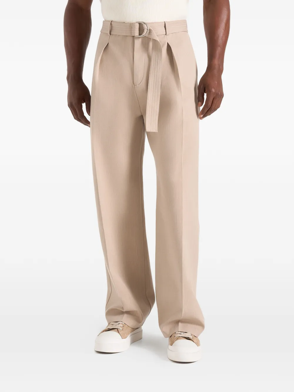Manière De Voir Loic belted pleated trousers - Toni neutri
