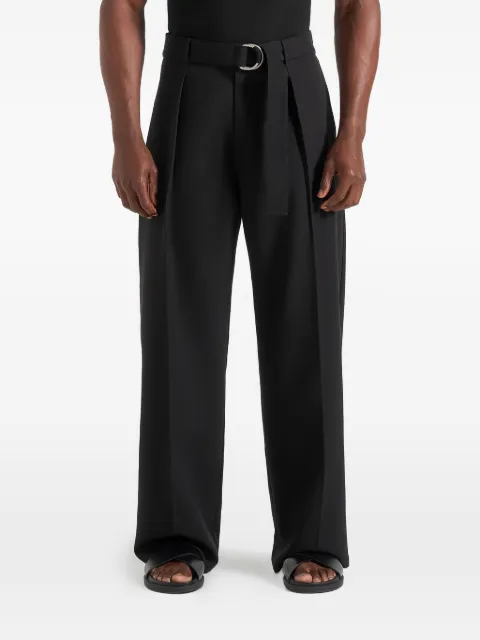 Manière De Voir belted pleated-front trousers