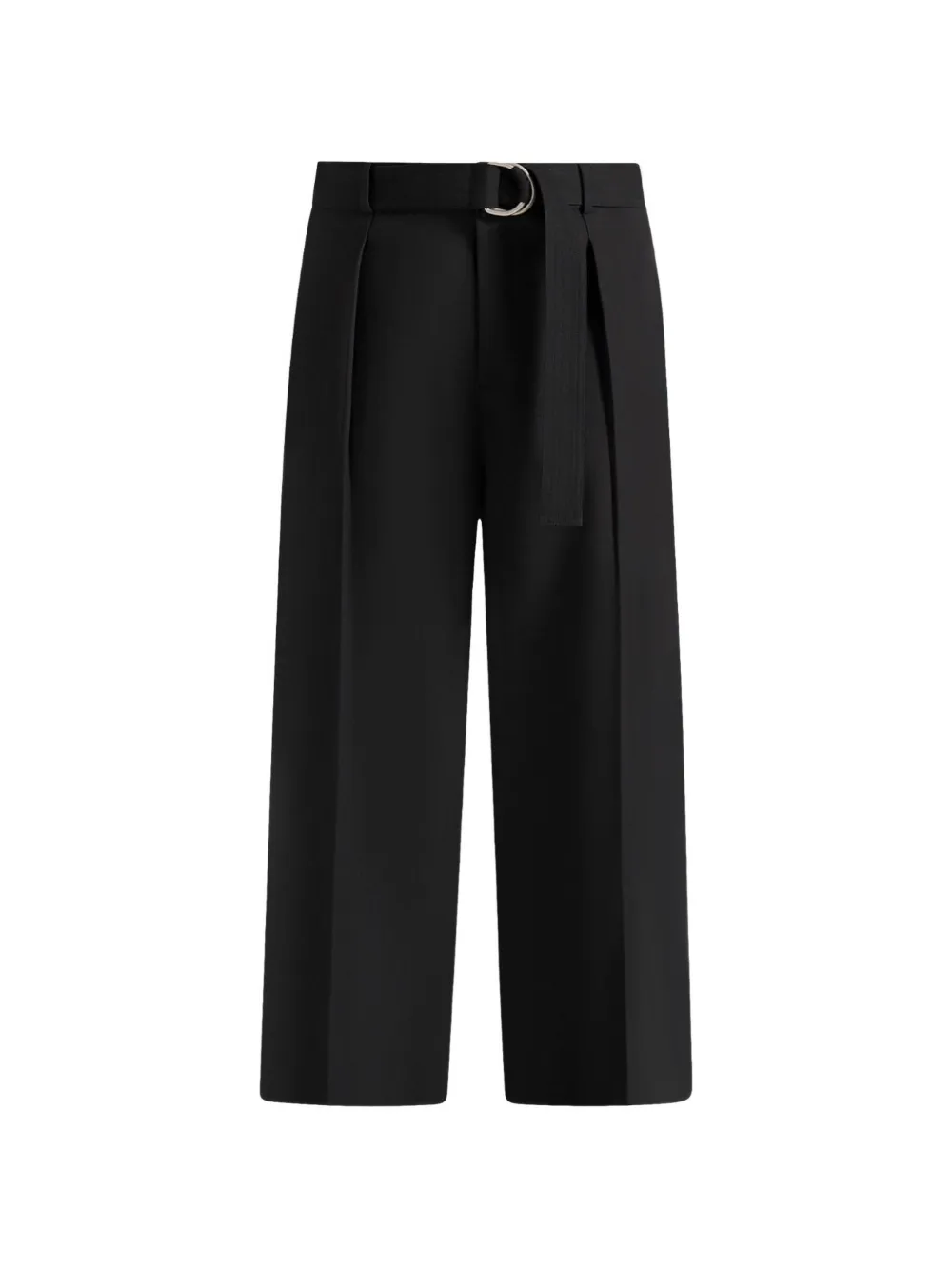 Manière De Voir Pantaloni con pieghe e cintura - Nero