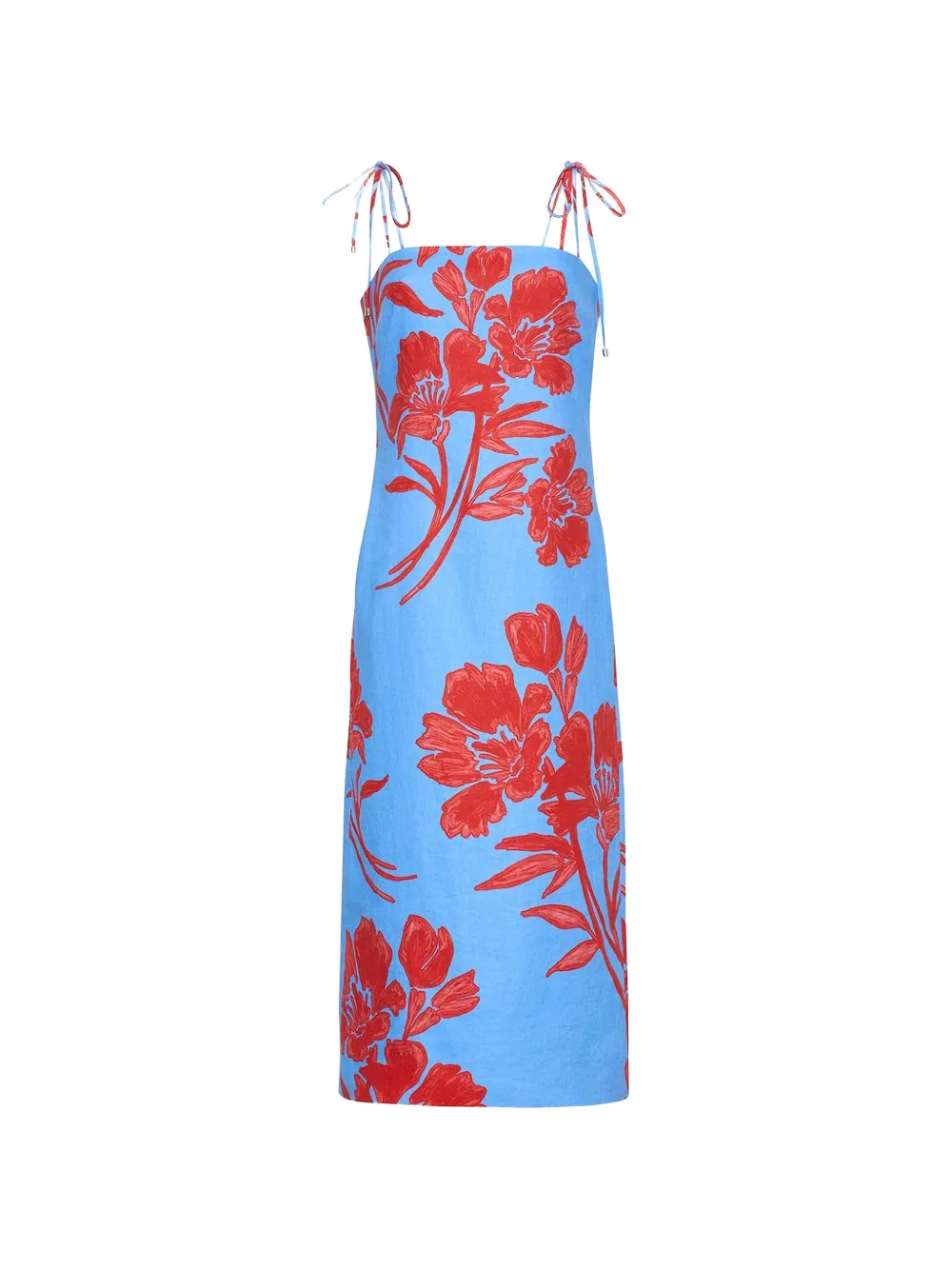 Cara Cara Chelsea floral-print midi dress - Blu