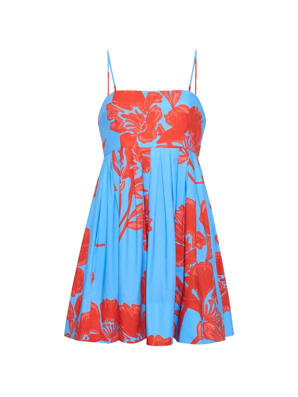 Cara Cara Leo floral-print mini dress - Blue