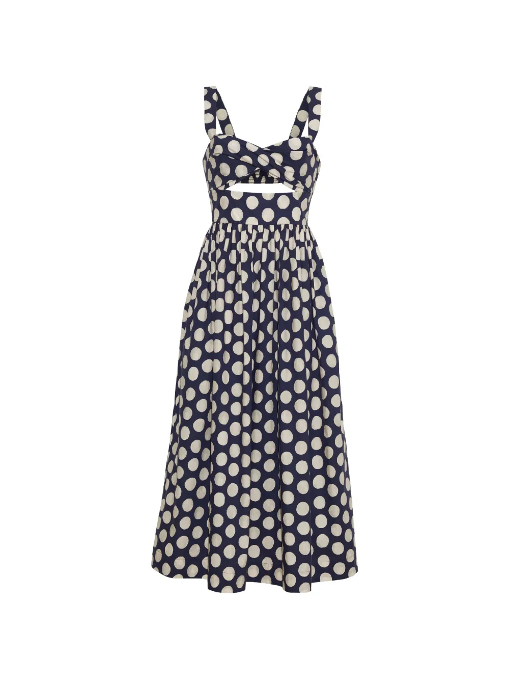 Cara Cara Clover polka-dot midi dress - Blau
