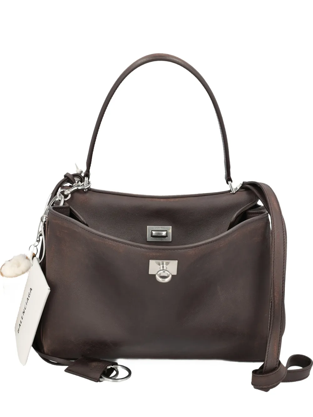 Balenciaga Rodeo charm-detail backpack - Marrone