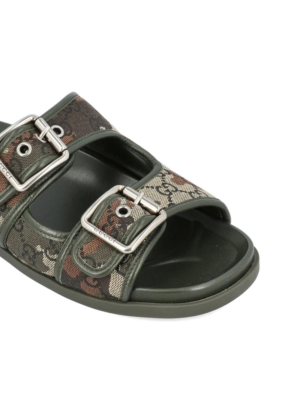Gucci Sandalen met GG-gespdetail Groen