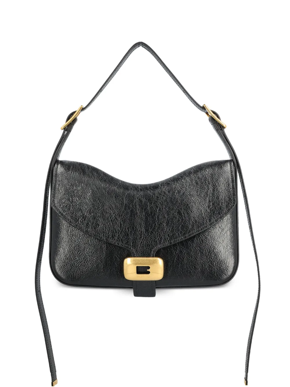 Balenciaga Borsa a spalla Clicca media in pelle Arena - Nero