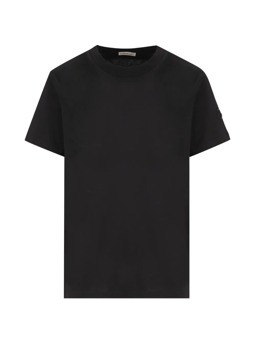 Moncler T-shirt met geborduurd logo Zwart