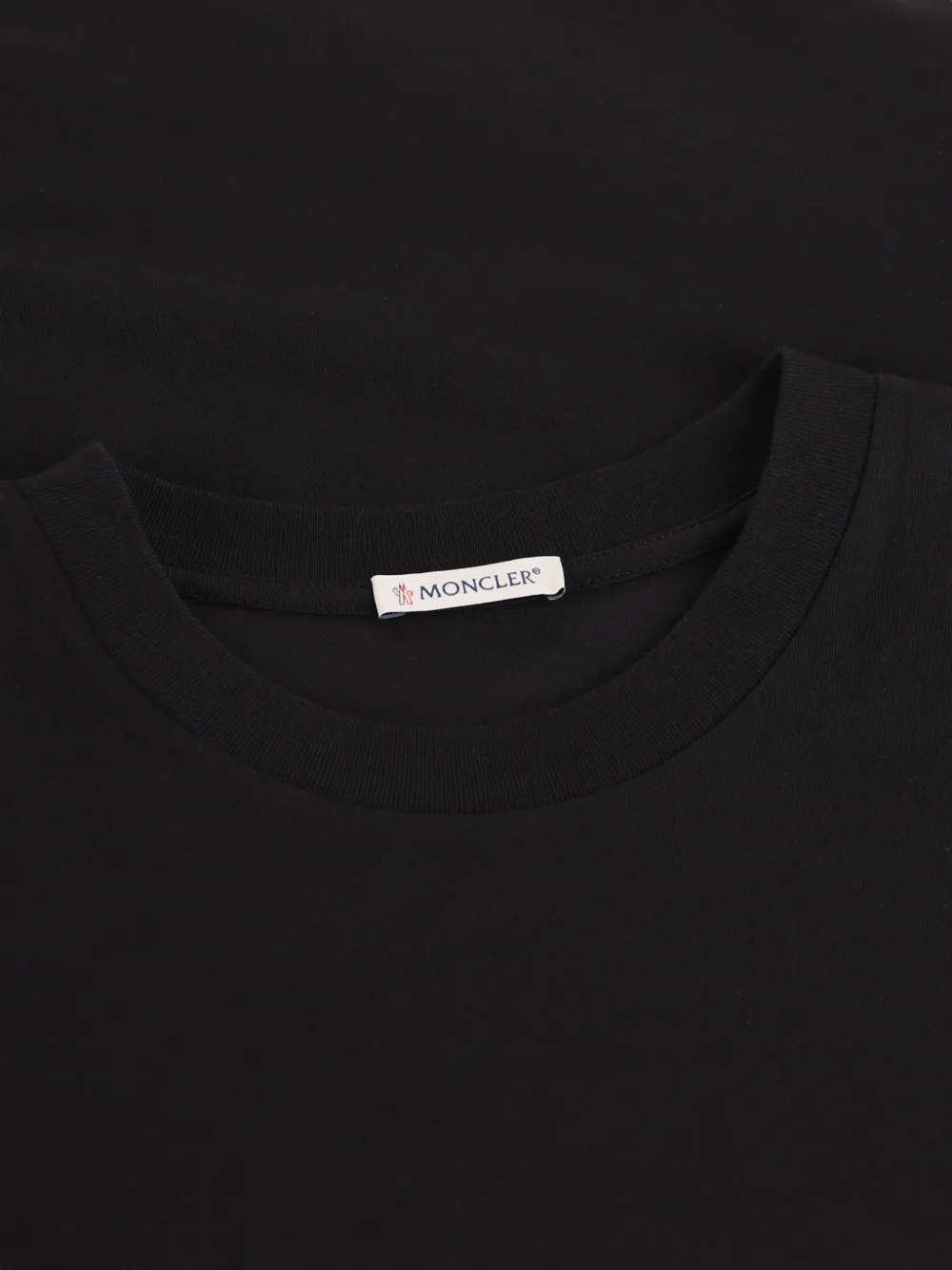 Moncler T-shirt met geborduurd logo Zwart
