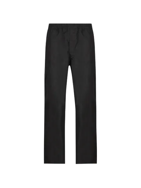 Prada logo-plaque trousers