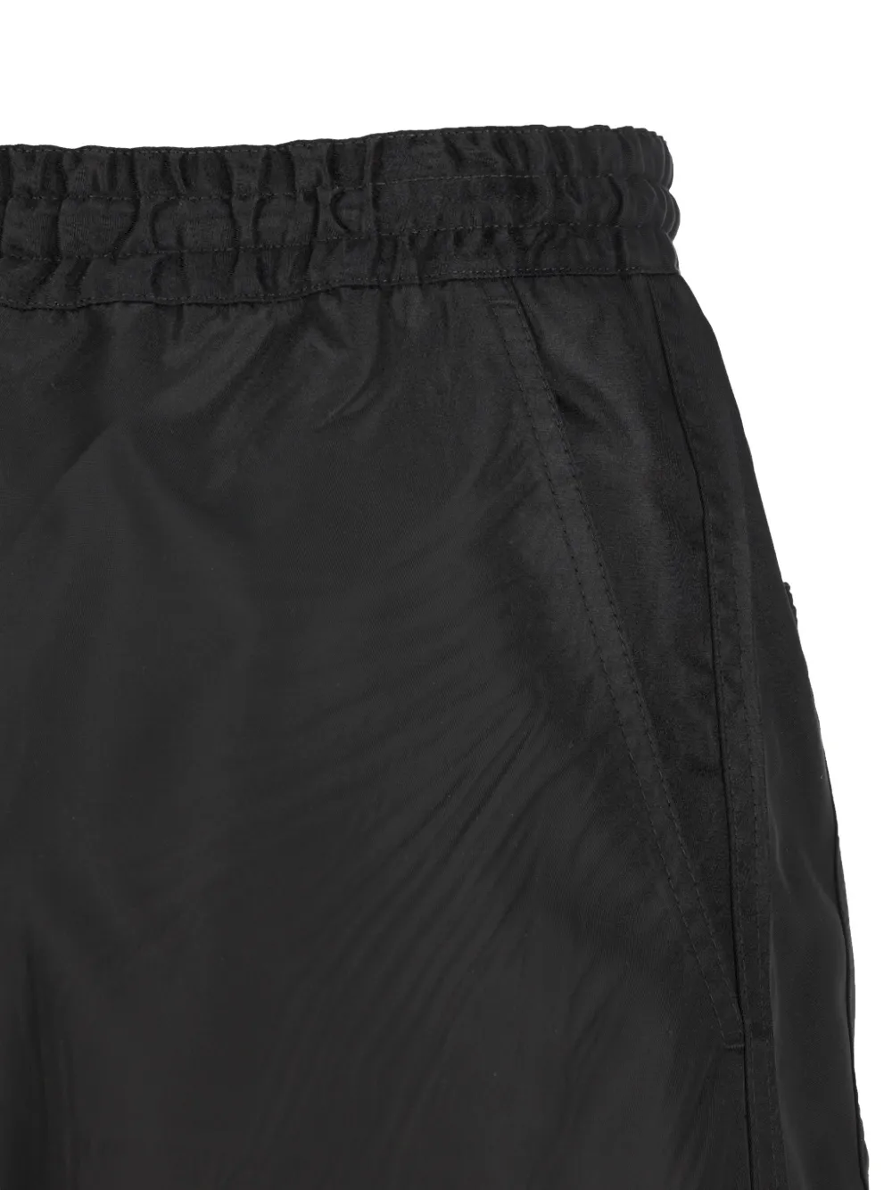 Prada Broek met logoplakkaat Zwart